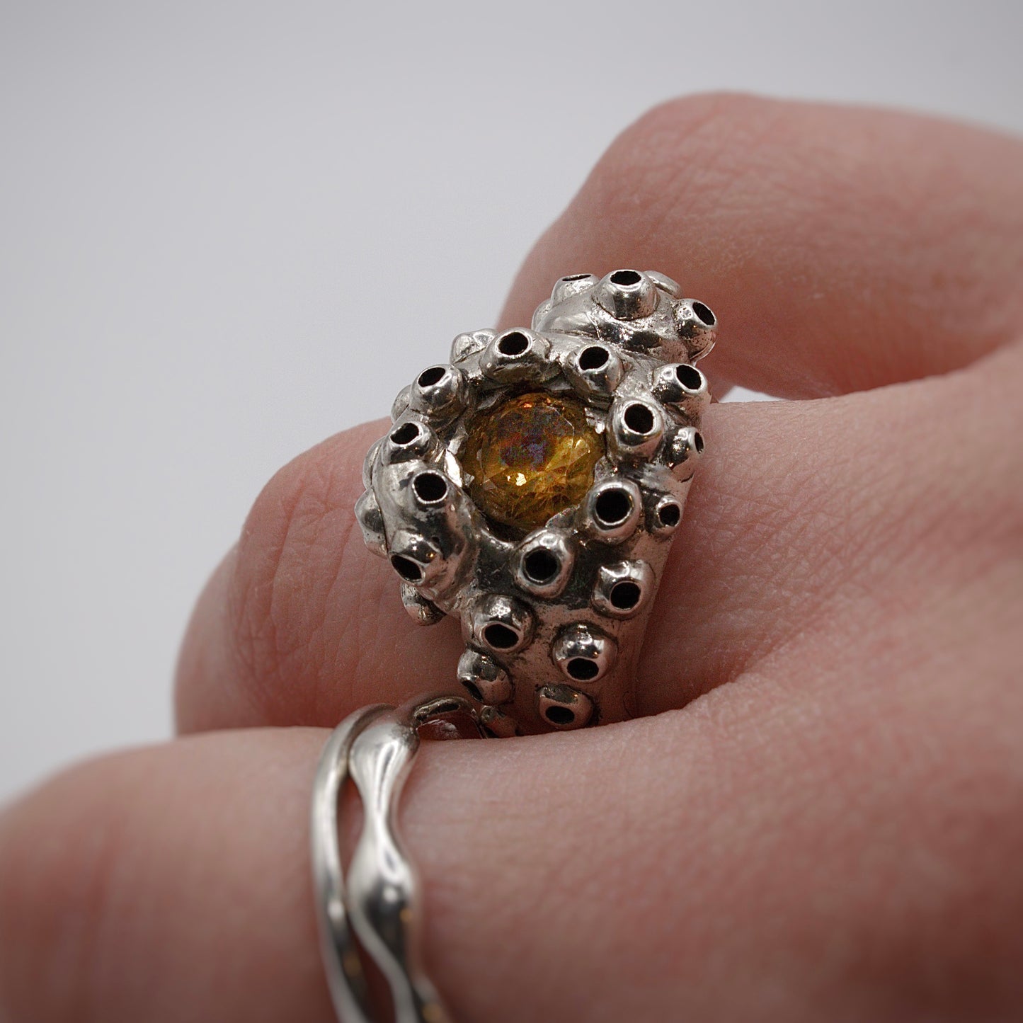 Inkling Silver Ring with Citrine