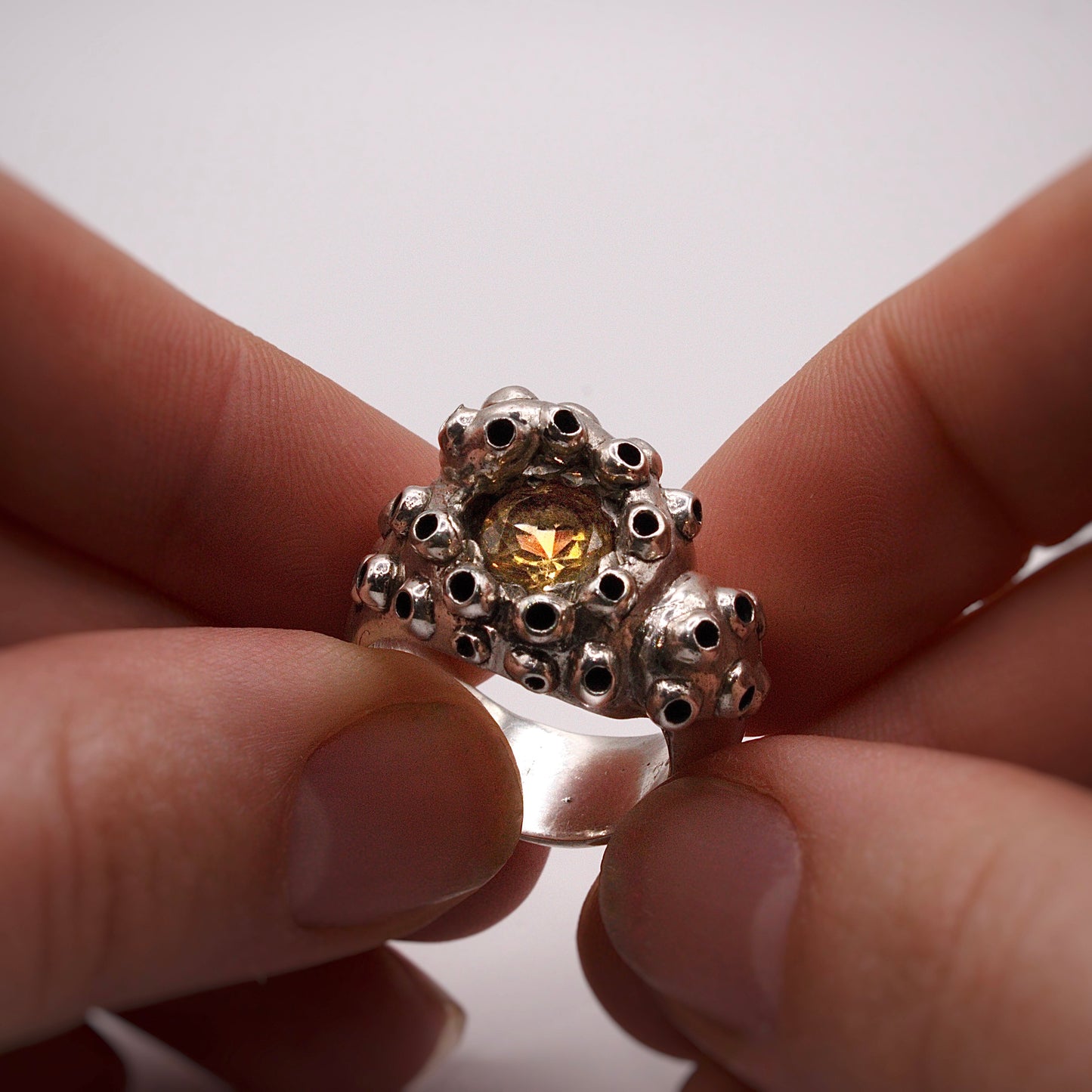 Inkling Silver Ring with Citrine