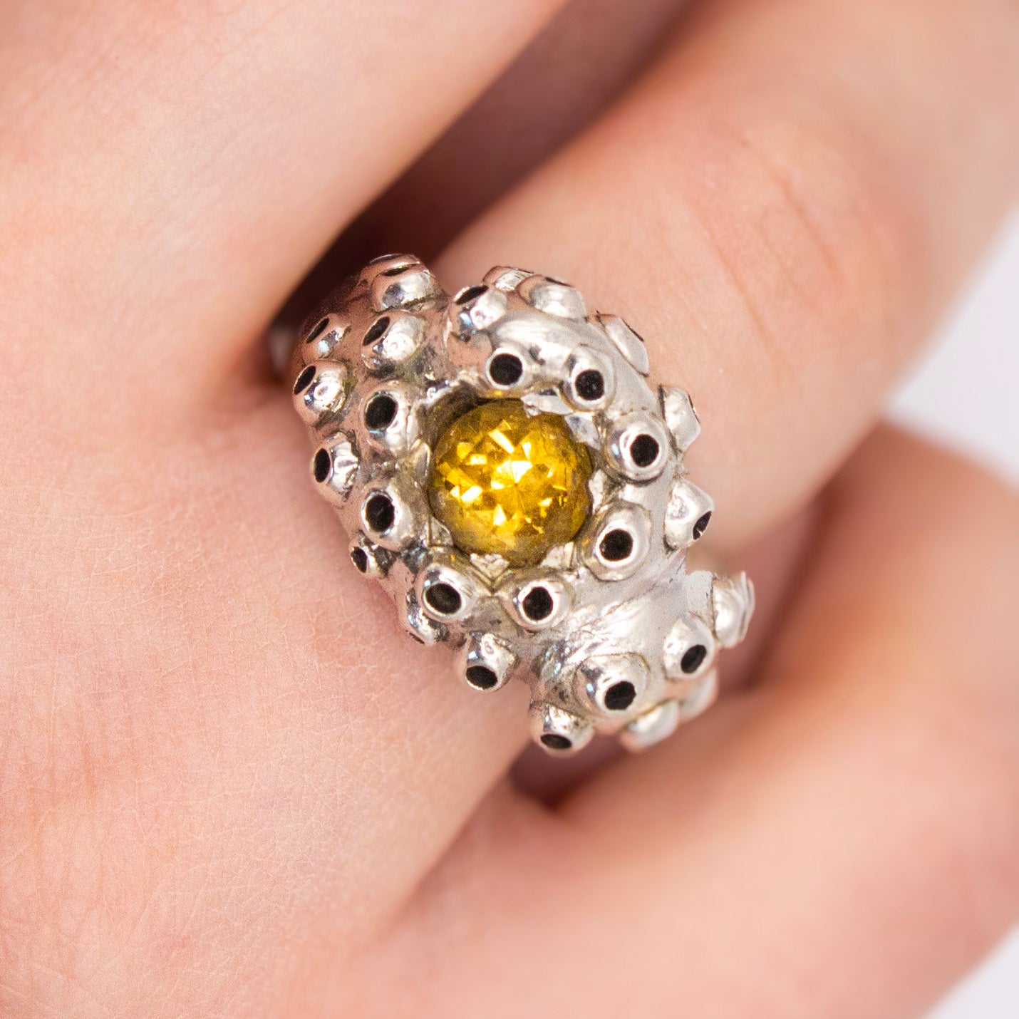 Inkling Silver Ring with Citrine